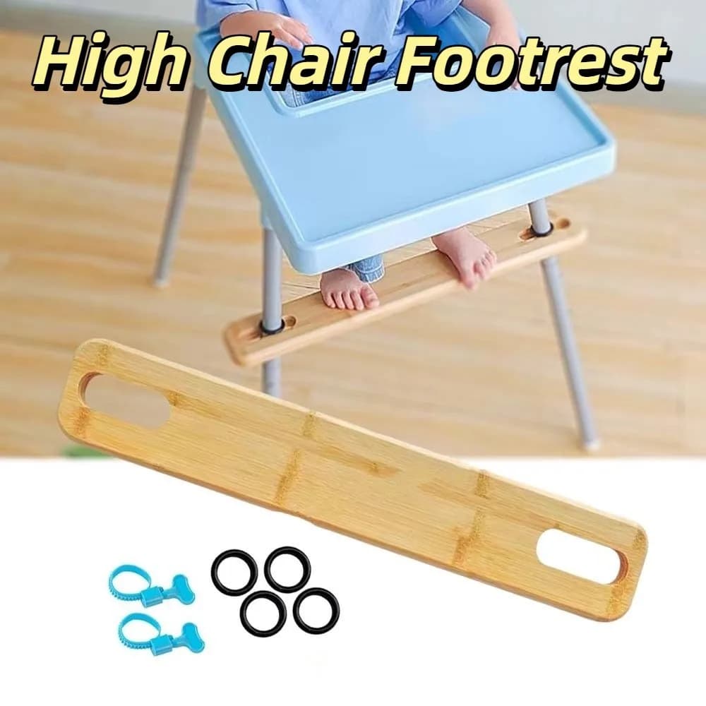 Poggiapiedi per seggiolone regolabile Lunghezza 50 cm Design stabile Seggioloni per bambini Pedale Angoli rotondi antiscivolo Accessorio per seggiolone