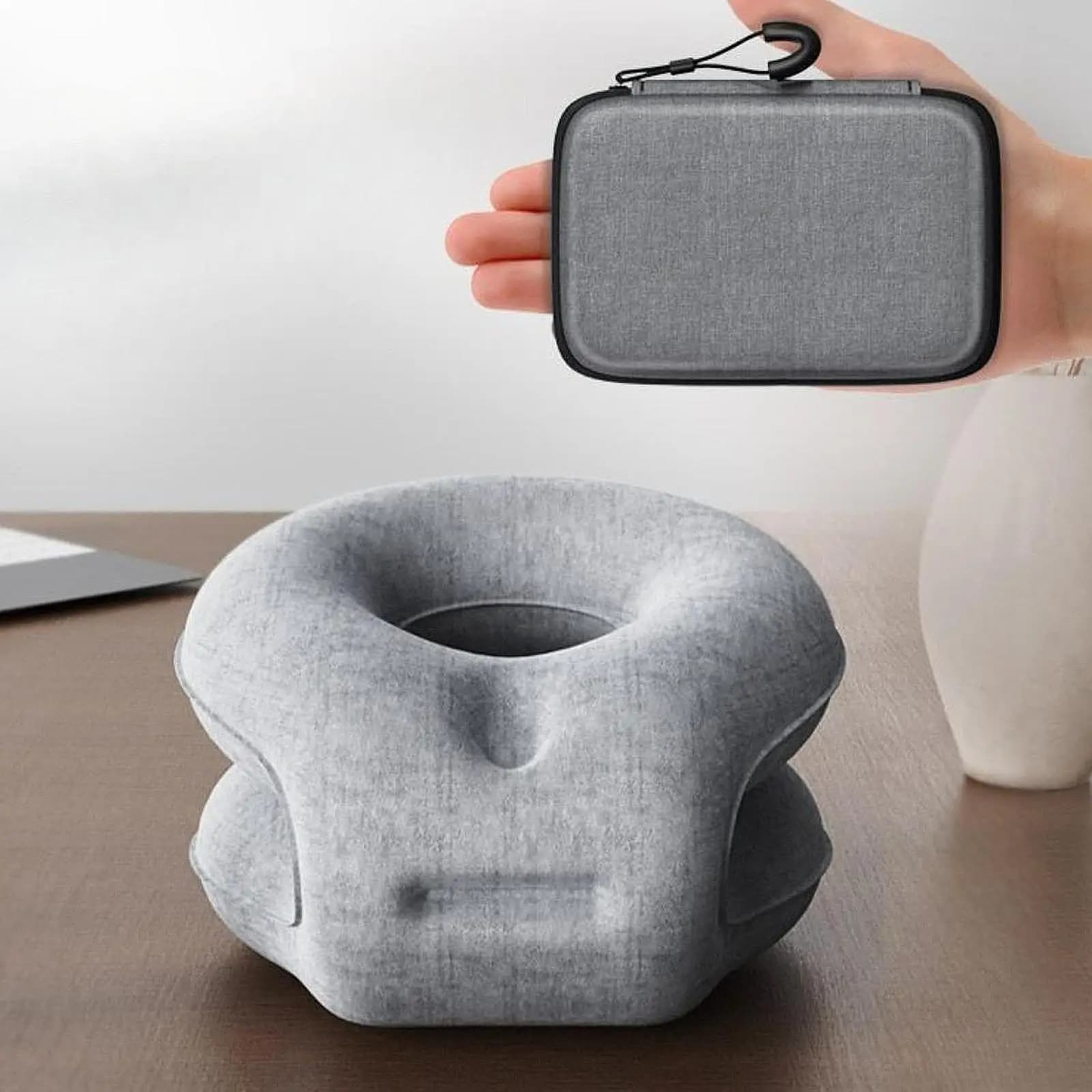 Cuscino da scrivania Face Down, accessori per ufficio, gonfiabile con custodia, lavabile