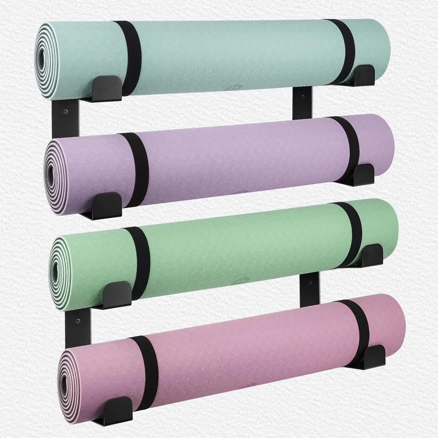 4 Level Yoga Carpet Door, Steel Shelf Resistant for Foam Rollers and Resistance Bands