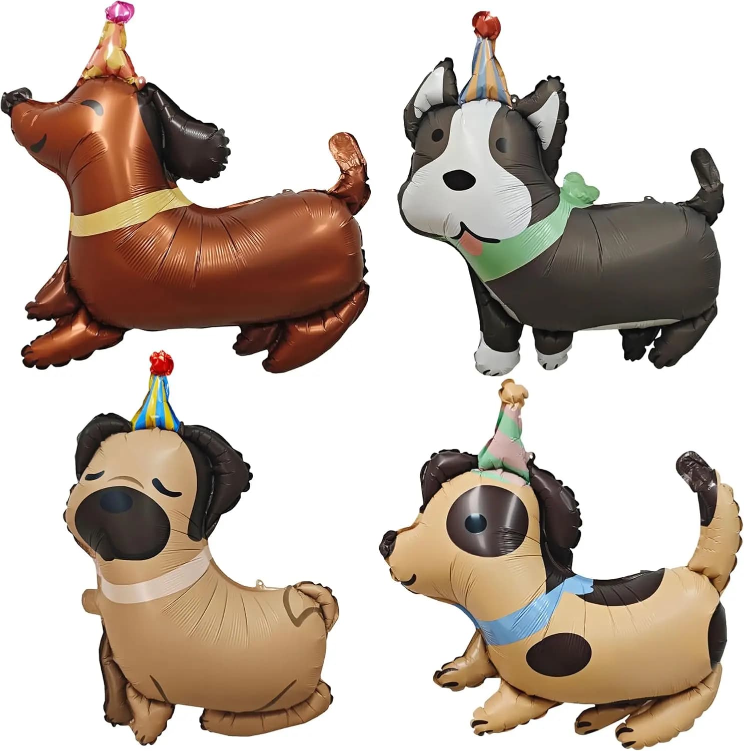 Palloncino per cani Palloncino per compleanno per cani Palloncini in mylar foil per cuccioli carini per bambini a tema cane Compleanno Baby Shower Decorazioni per feste per animali domestici