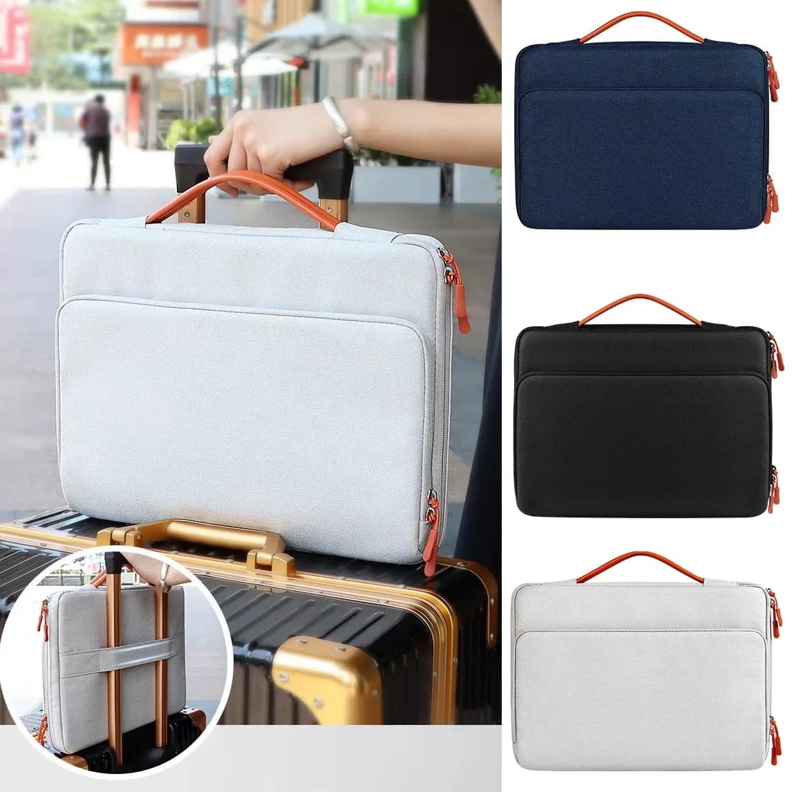 Borsa per laptop TOFON per Xiaomi Dell Hp Lenovo Samsung Notebook Computer per Macbook Air M4 M5 M3 M1 M2 13 14 15.6 Custodia a sacchetto