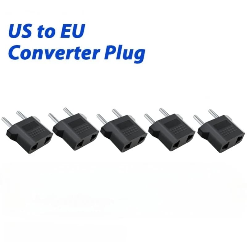 Adattatore da Viaggio da Presa Europea Euro EU a Presa Americana USA, Convertitore Caricabatterie con Presa Tipo C, Prese Elettriche AC