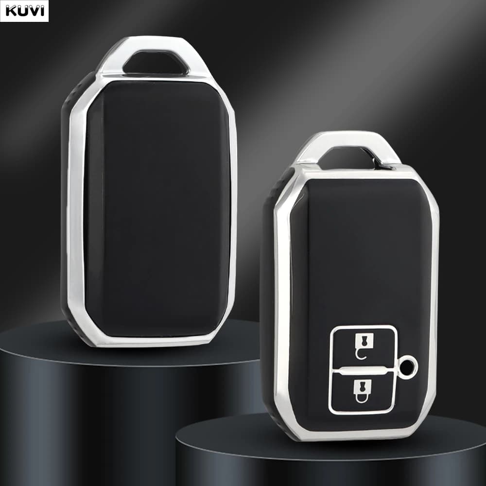 Moda TPU Chiave A Distanza Dell'automobile Caso Della Copertura Borsette Per Suzuki Ertiga Swift Wagon R 2 Pulsante Protetto Supporto Keyless Fob Accessori