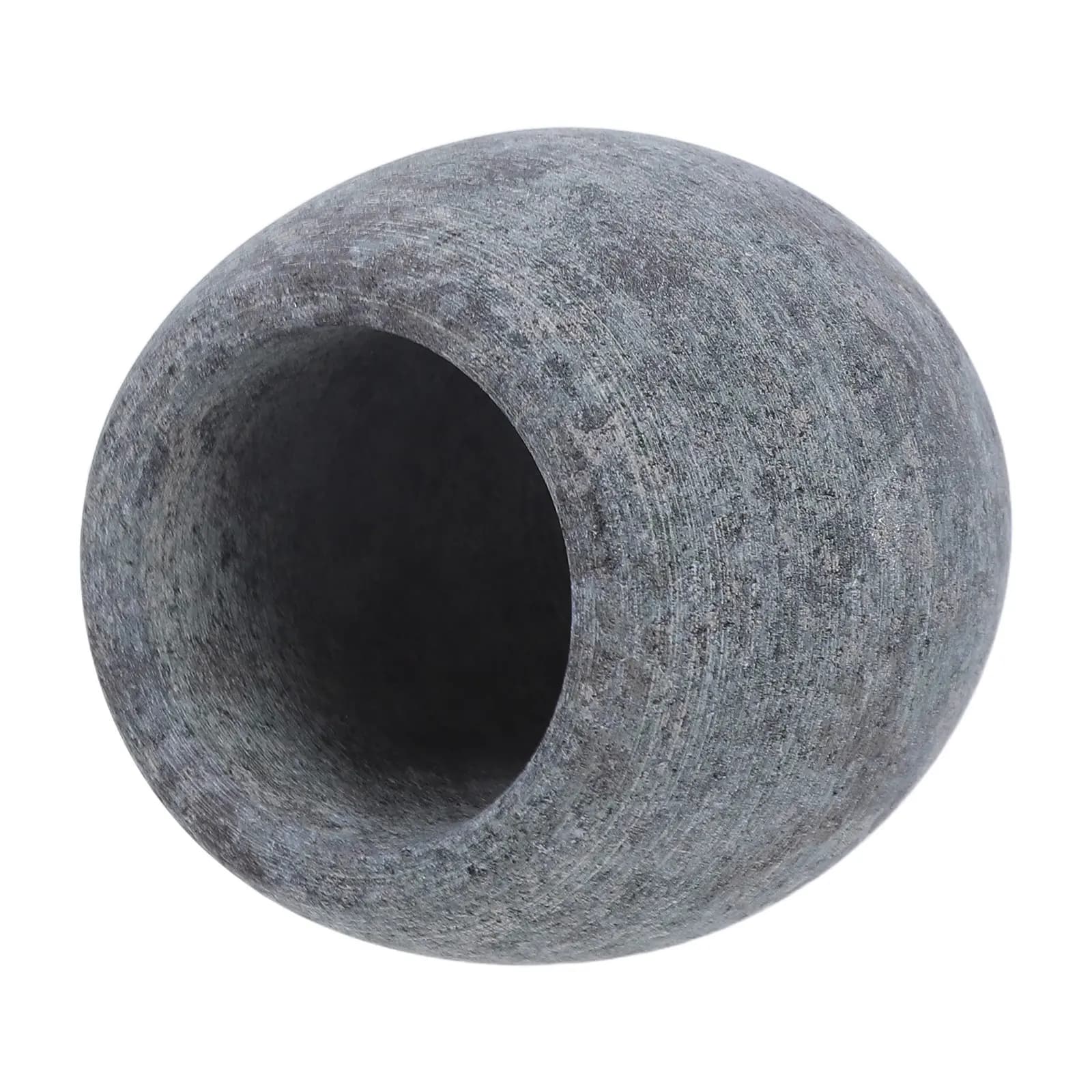 Sauna Aromatherapy Stone Cup Essential Oil Diffuser Bowl Natural Rock Round Oil Holder for Office Home Spa Air Quality