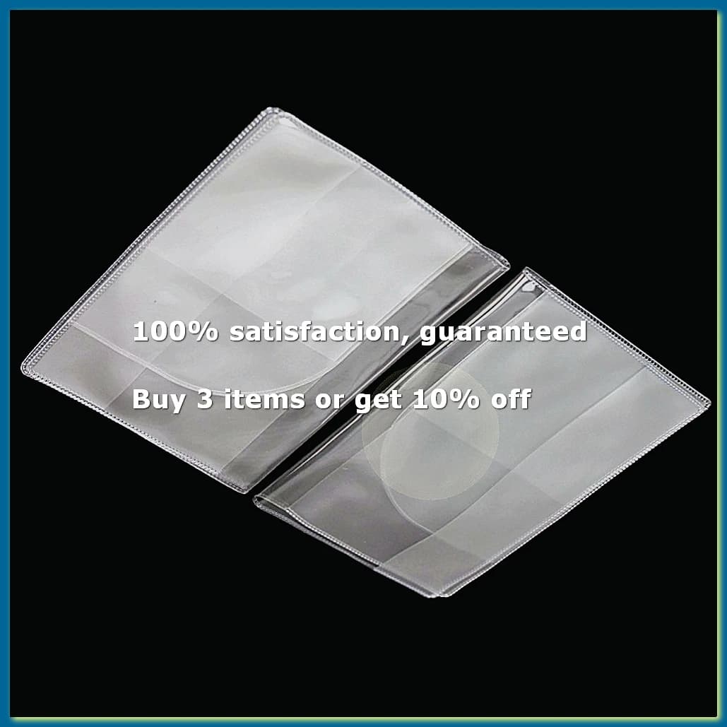 2 x Fashion Transparent Passport Holder Cover Case Travel Wallet Protector Folder-DTB3