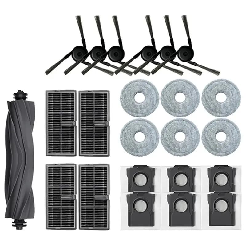 For Mova P70 Pro Ultra Robot Vacuum- Replacement Parts Kit(23Pcs) Including Filters, Brushes& Dust Bags