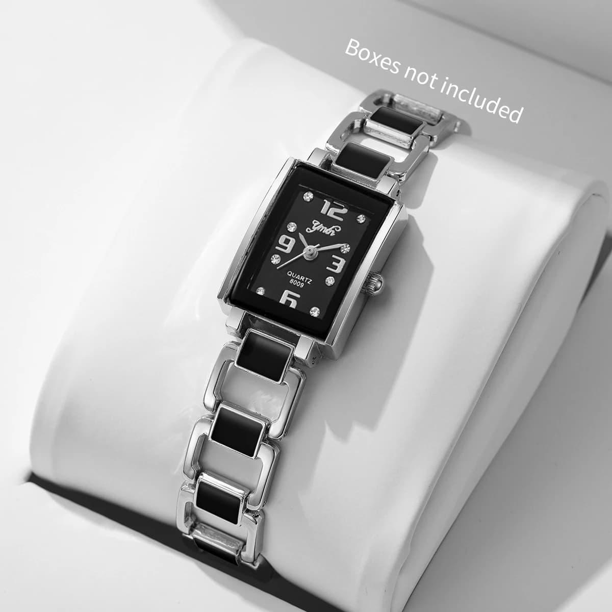 Fashionable Rectangular Quartz Watch, Women's Alloy Strap, Reloj Mujer Analog Wrist Watch, Girl's Watch, Gift (No Box)