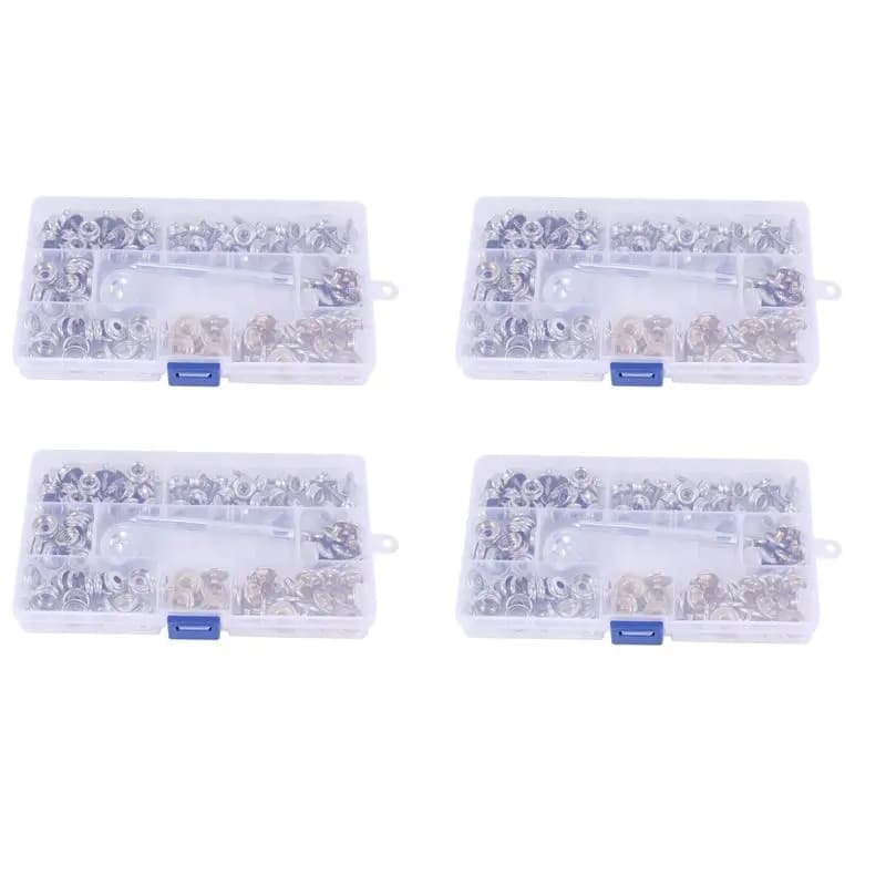 480-Pieces Stainless Steel Marine Grade Canvas And Upholstery Boat Cover Snap Button Fastener Kit-A08Q