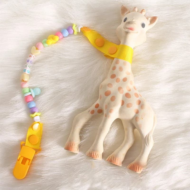 Neonati Clip per ciuccio per bambini Catena anti-smarrimento Giocattoli Ciucci fittizi Clip per ragazzi Ragazze Massaggiagengive Capezzoli Ciucci Guinzagli Custodie