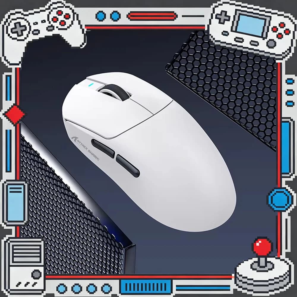Mouse da Gaming Wireless ATTACK SHARK X8 Ultra/Plus/SE Tri-Mode, PAW3950 PAW3395 PAW3311 8K/1K HZ, Ultraleggero, Accessori PC