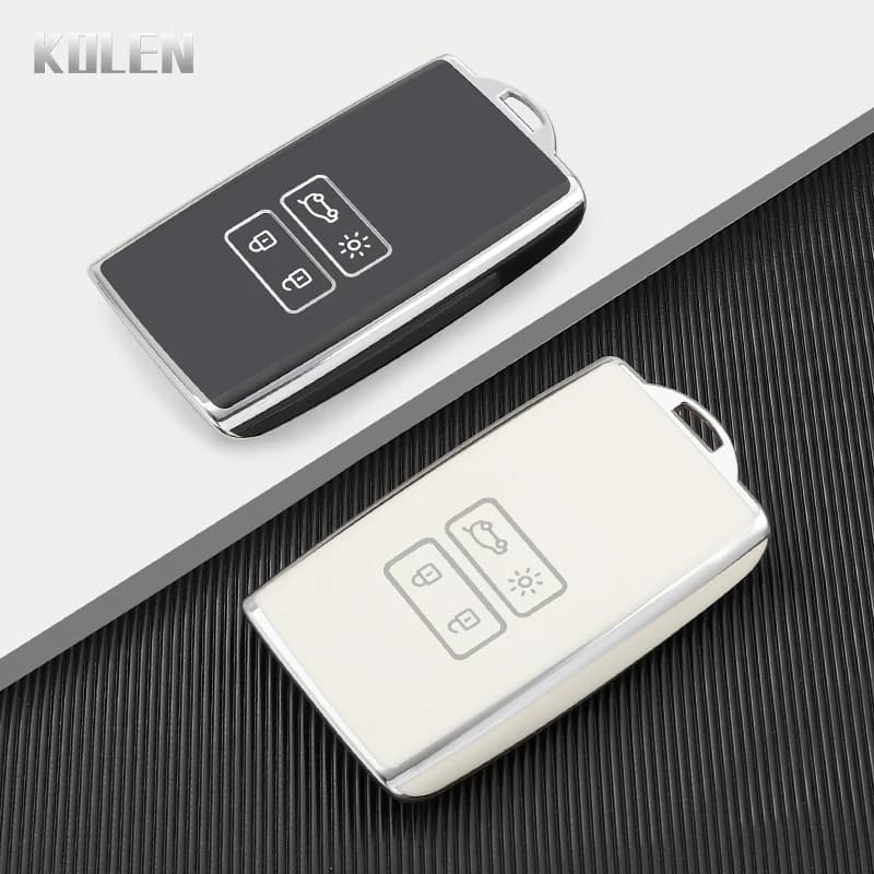 TPU Chiave Della Carta Dell'automobile Della Copertura Della Cassa Borsette Fob Per Renault Koleos Captur Megane Clio Scenic Talisman Arkana Per Dacia Sandero Accessori