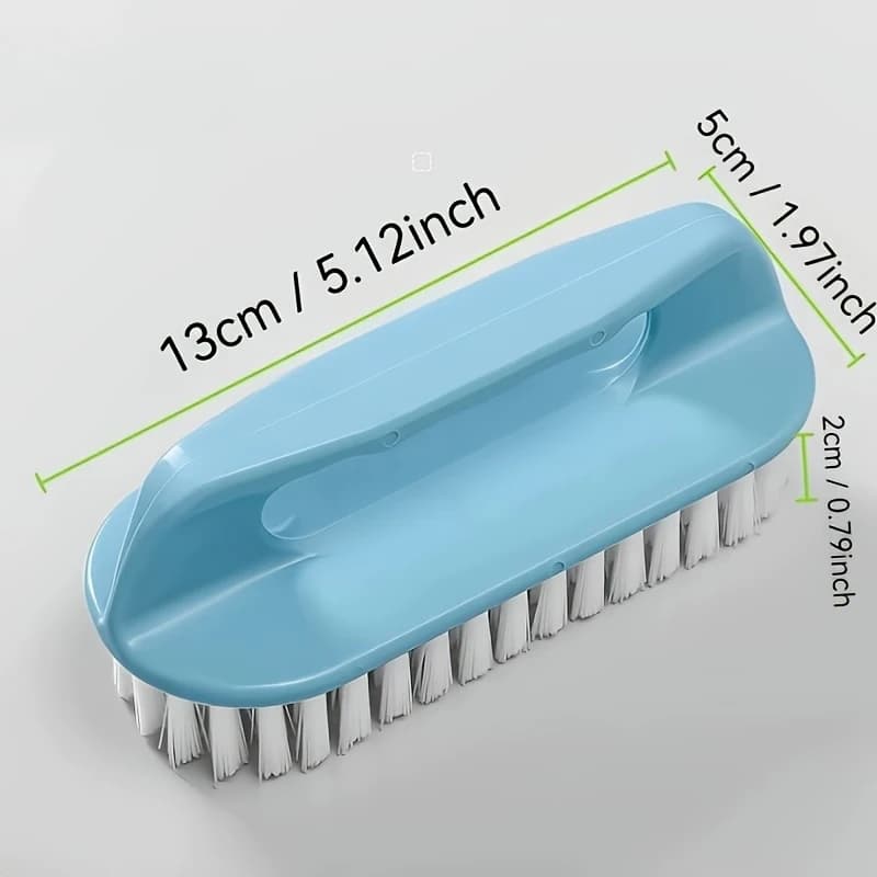 Randomly colored 2-pack hard bristle plastic brush, hard bristle shoe brush, laundry brush, multifunctional floor brush