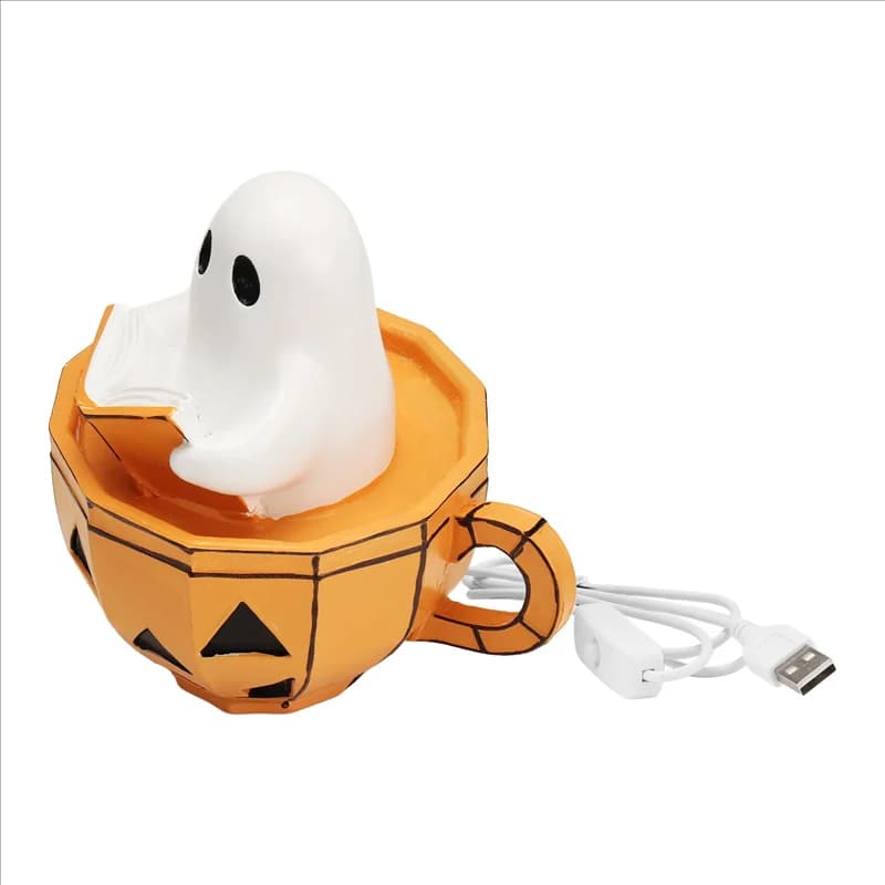 EYFL-LED a batteria per Halloween Fantasma Luce notturna Fantasma Vasca da bagno a tema Luce d'atmosfera Lampada per decorazioni Festa