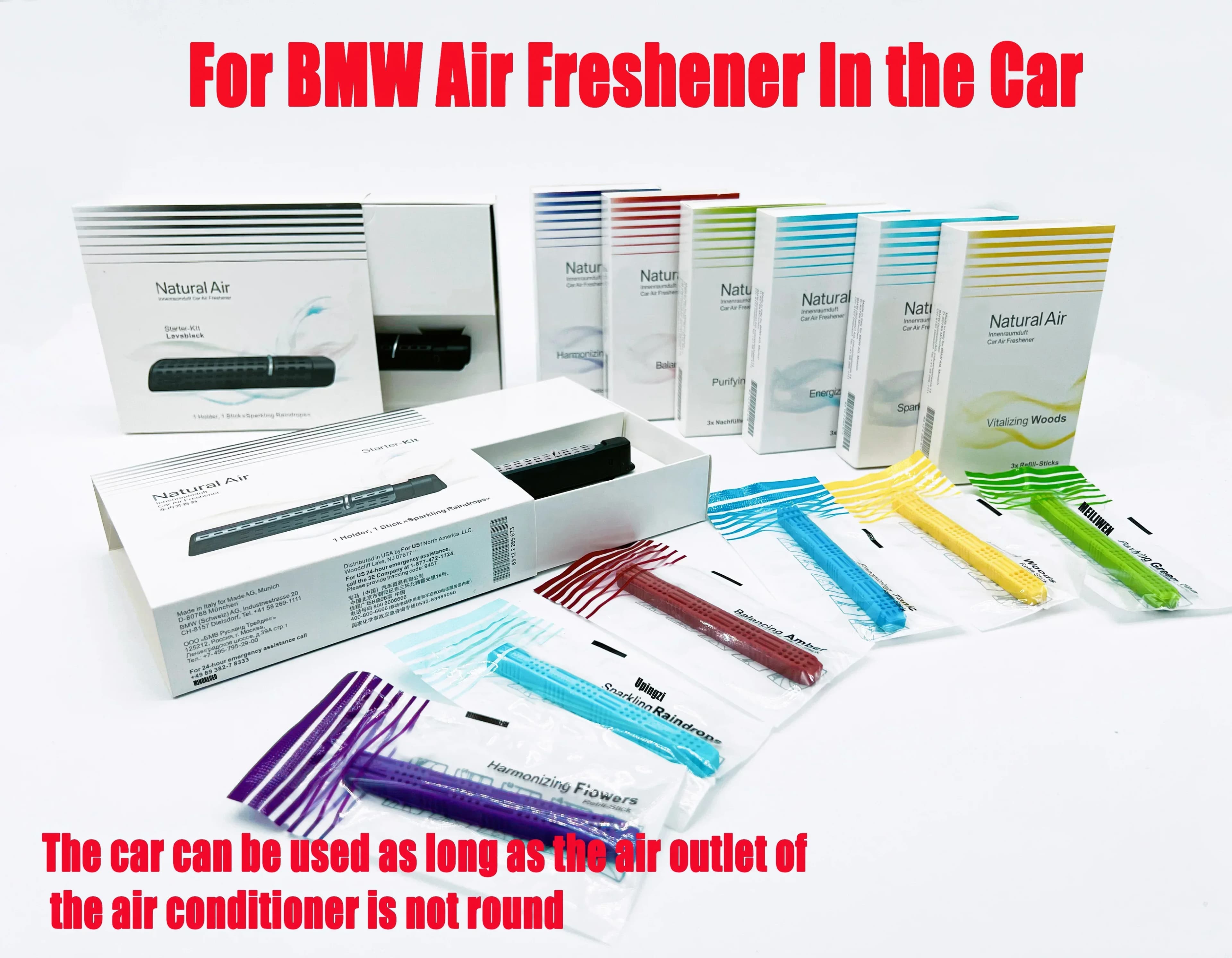 Car Deodorant for BMW Perfume 6 Odore Original Air Output Clip for aromatherapy Interior accessories car Solid perfume