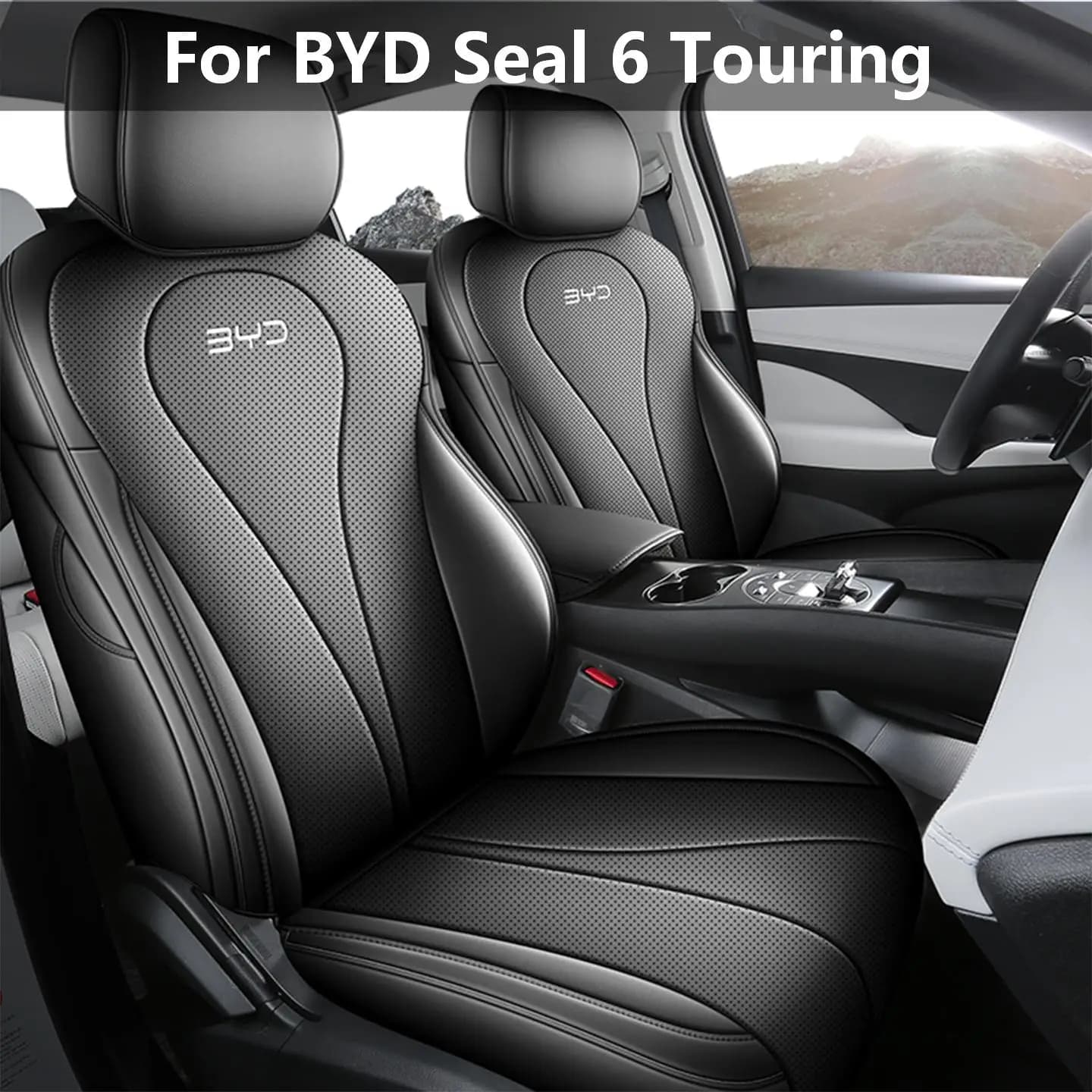 Automotive Custom Fit Full Surround Leather Seat Covers Comfort Wearproof Interior Protector for BYD Seal 6 Touring Wagon