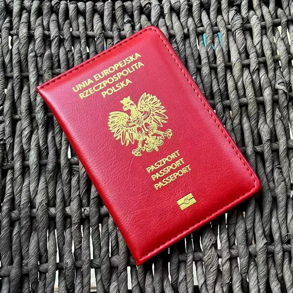 Polonia Custodia per passaporto polacca Accessori da viaggio Custodia per passaporto Na Dokumenty Etui Na Paszport Okadka