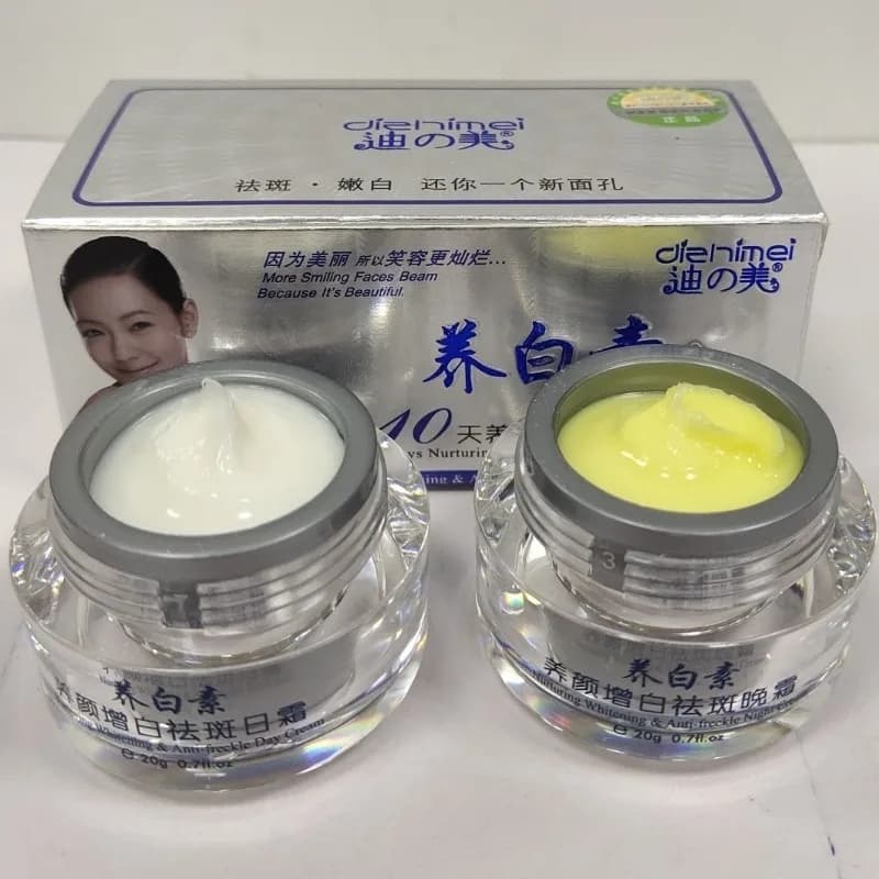DIZHIMEI 10 days nutrient whitening anti-lentiggine day and night moisturizing cream set for skin care face