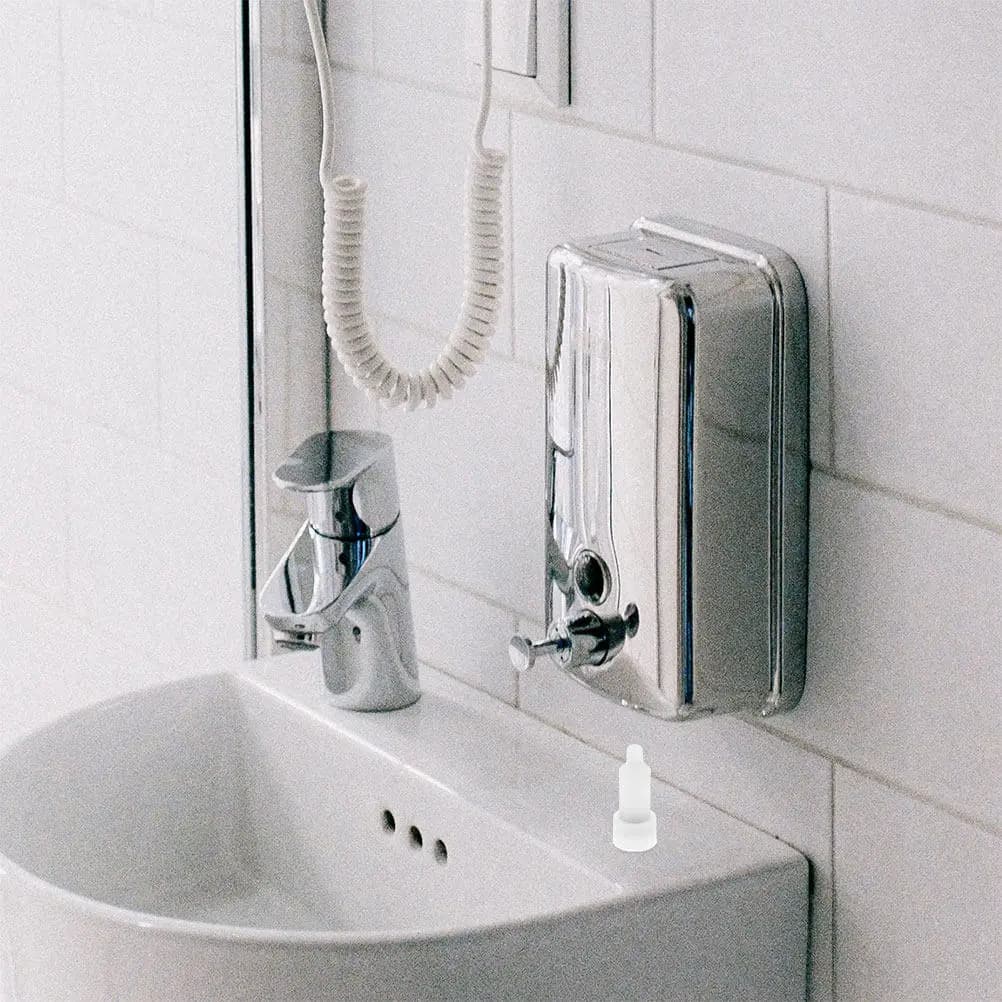3Pcs Stainless Steel Wall Mount Soap Dispenser Head Precise Control Refillable for Kitchen Bathroom Hotel Shampoo Lotion Use