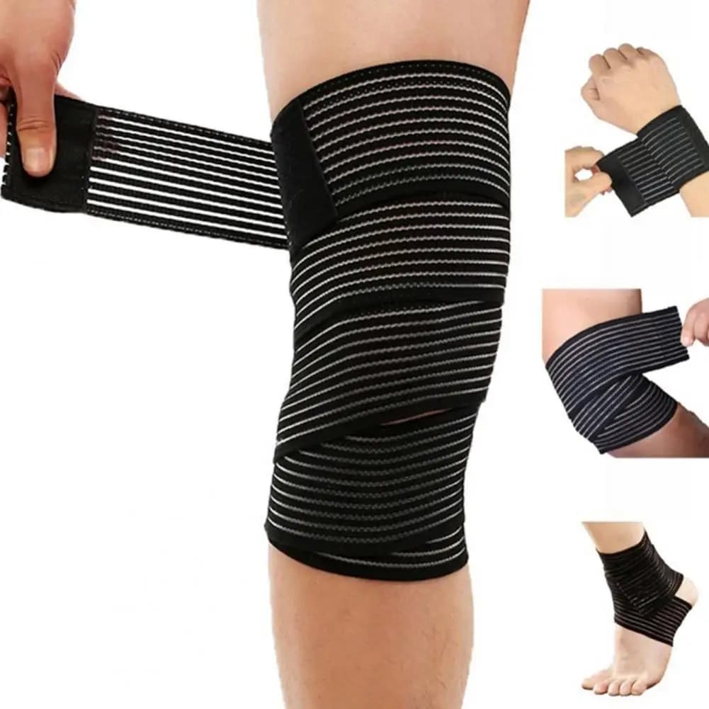 Fascia Elastica Traspirante per Polso, Ginocchio, Caviglia, Gomito, Polpaccio e Braccio, Supporto Sportivo