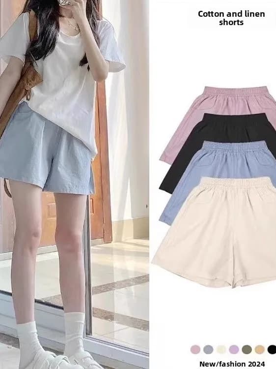 Pantaloni Sportivi Casual Dopamine a Vita Alta, Larghi, con Elastico in Vita, per Esterni, Estivi, Nuovo Stile 2025, Gamba Dritta