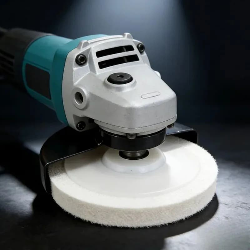 Dischi abrasivi in feltro da 4 pollici per smerigliatrice angolare - Dischi per lucidatura per acciaio inossidabile, legno, vetro - Utensili abrasivi per lucidatura