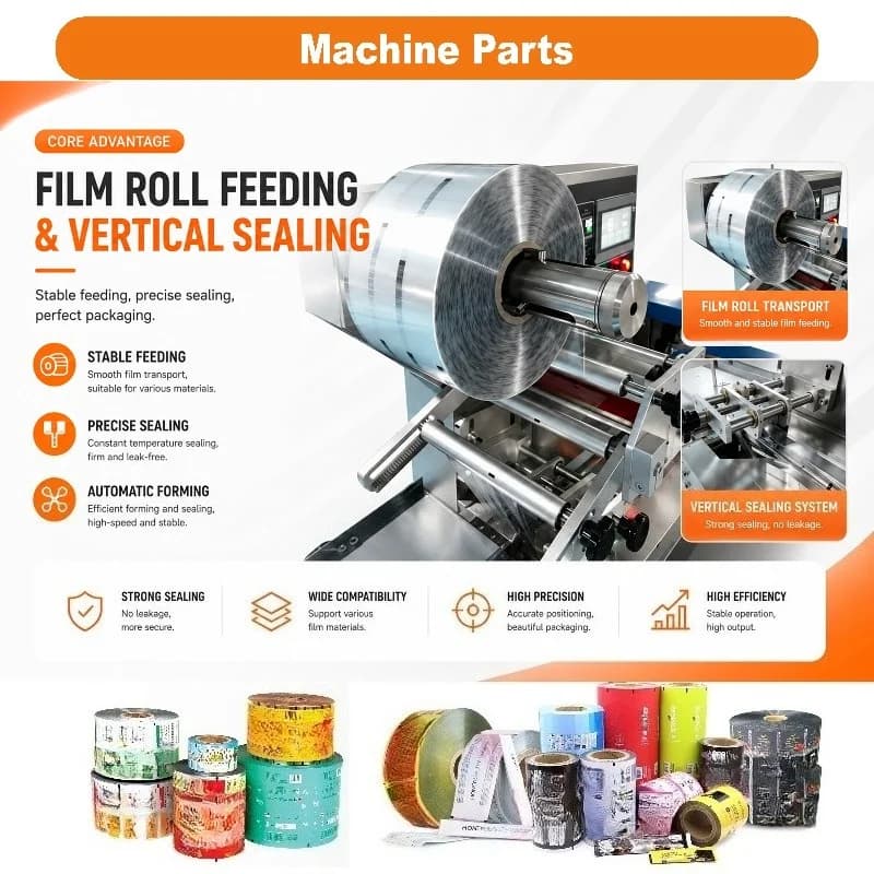Customized Multifunctional Flow Wrap Packaging Machine Industrial Spaghetti Dry Long Pasta Packing Equipment