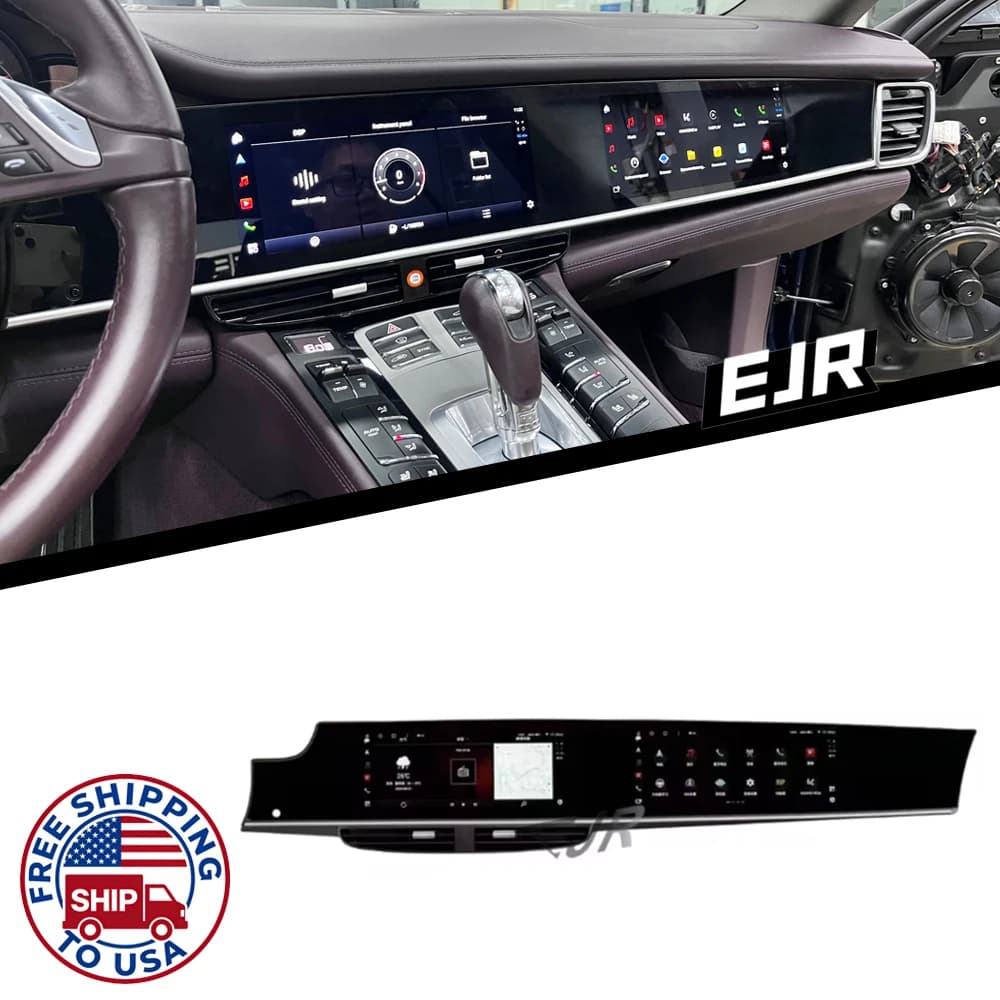 EJR 10.9 Inch+11.4 Inch Android Dual Screen For Porsche Panamera 2010-2016 970 Upgraded Interactive Android Multimedia Video player