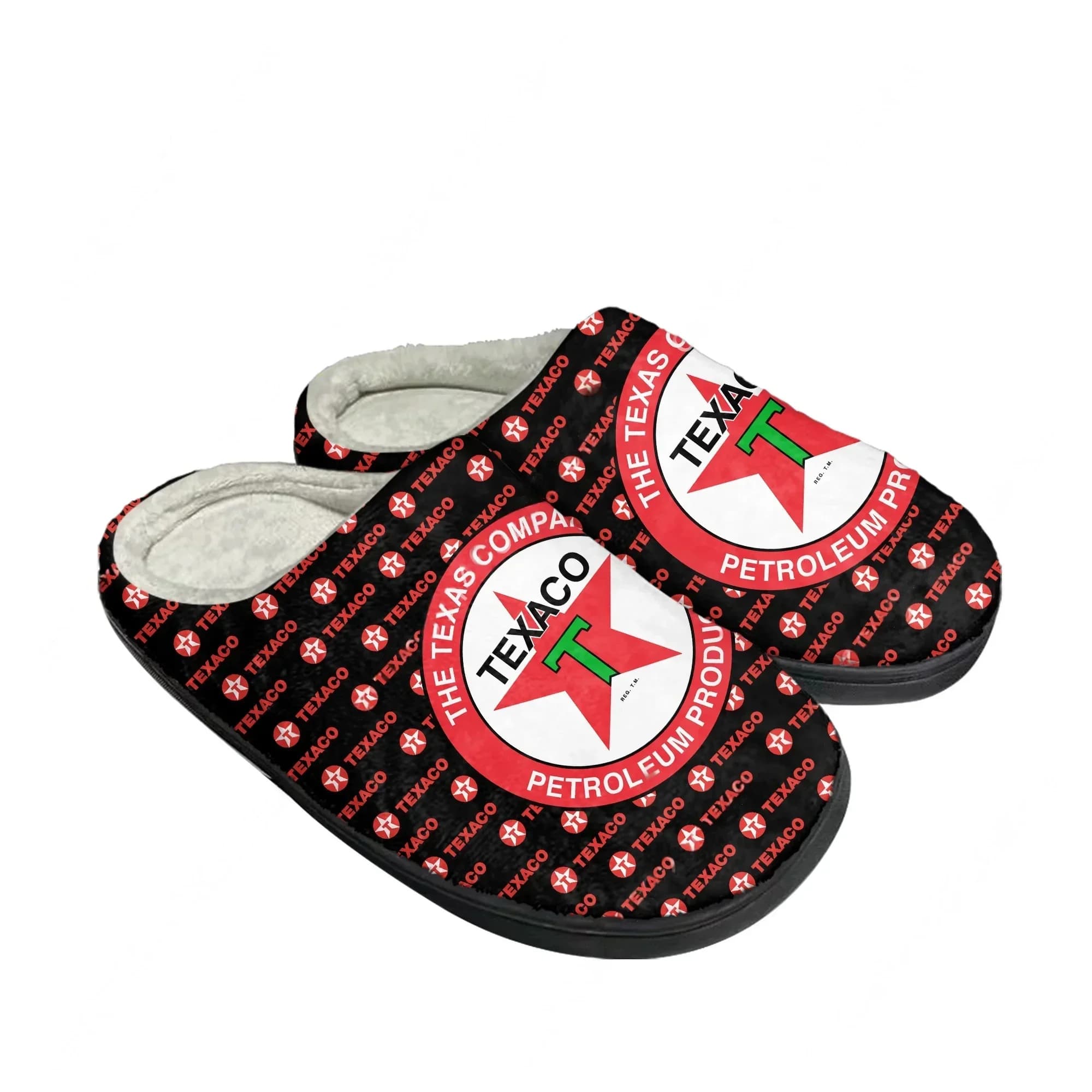 Texaco Cotton Slippers High Quality Mens Womens Youth Boy Girl Plush Bedroom Keep Warm Shoes Customized Thermal Slipper