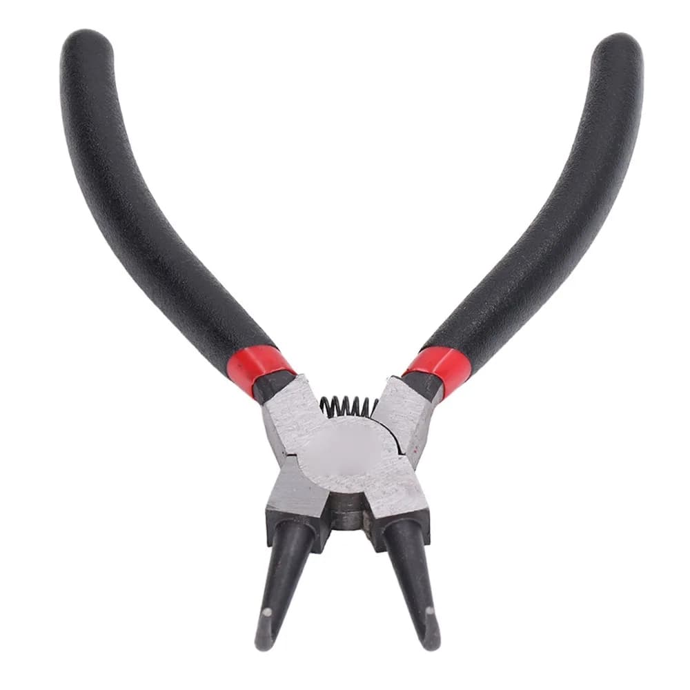 Carbon Steel Internal Curved Retainer Ring Pliers Rubber Handle Immersion Handle Snap Ring Pliers Curved Tips Bent Tips