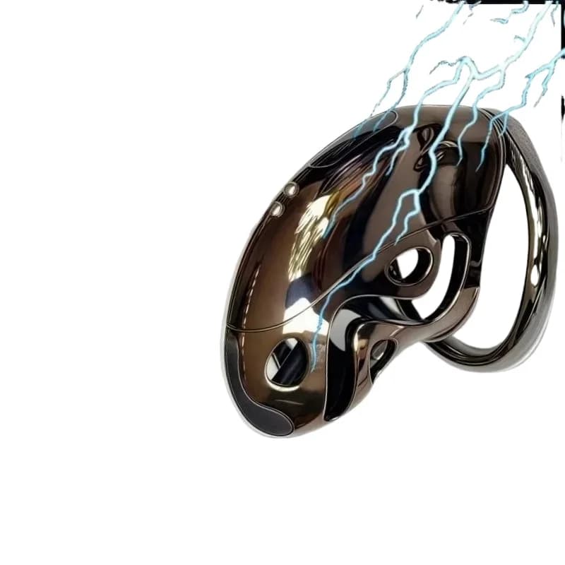 Gabbia per pene con telecomando wireless a scossa elettrica, cintura di castità maschile, gabbia per pene elettrica, dispositivo di castità, giocattoli sessuali per uomini gay
