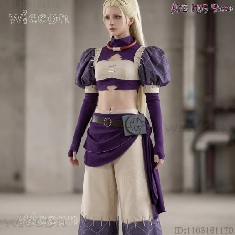 Halloween Cosplays Gachiakuta Noerde Riyo Jaba Full Set – Luminous Halloween Themed Cosplay Costume For Women