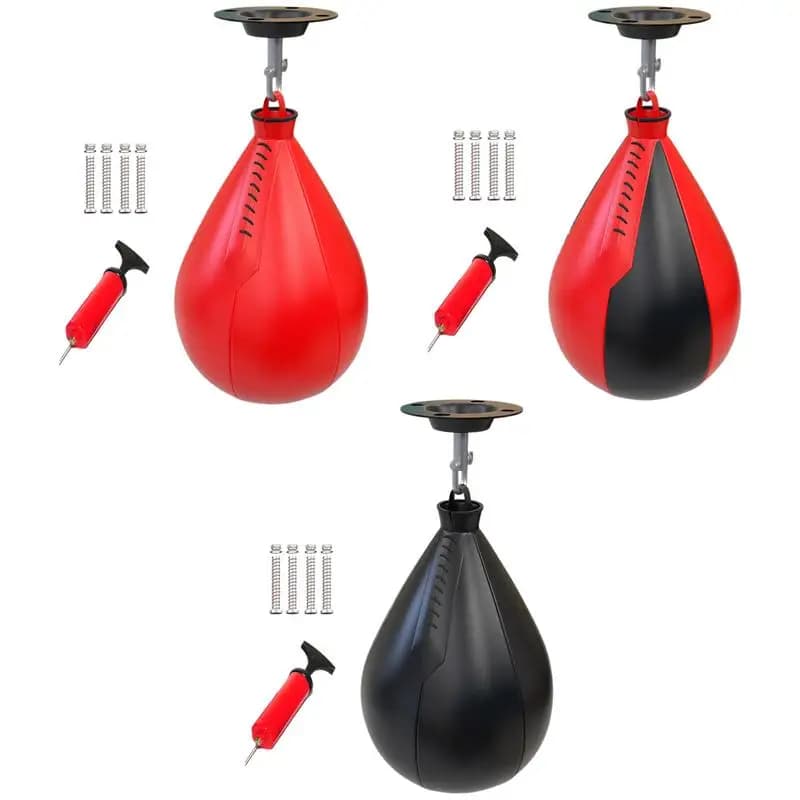 2025 New Speed Ball punching ball in the shape of a PU Speed Bag Boxing bag Skirts Speedball Exercise Fitness Training Ball for the gym