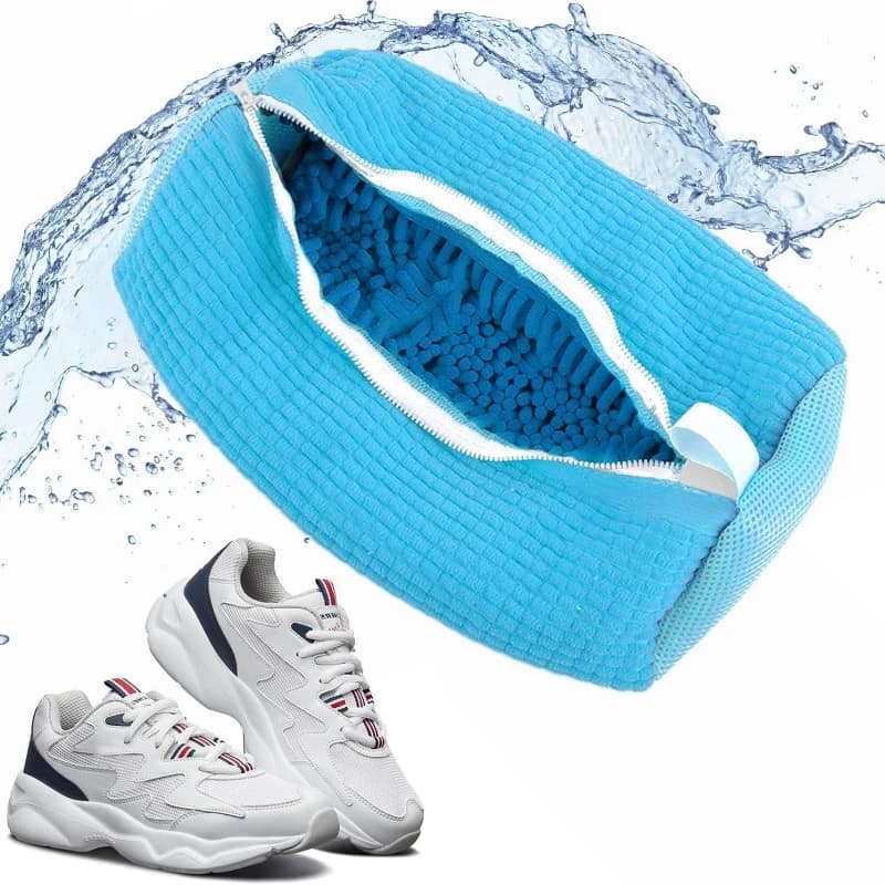 1Pc Bag for washing shoes Cotton laundry bags Closure with hinges Bag for cleaning shoes Bags for drying the friendly laundry