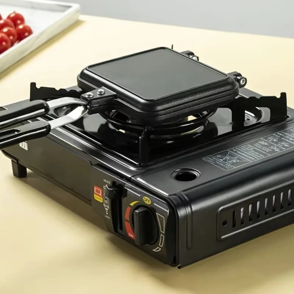 Waffle Mold Non-Stick Sandwich Maker Double-Sided Detachable Toast Frying Pan Aluminum Alloy Omelette Pan Food Stalls