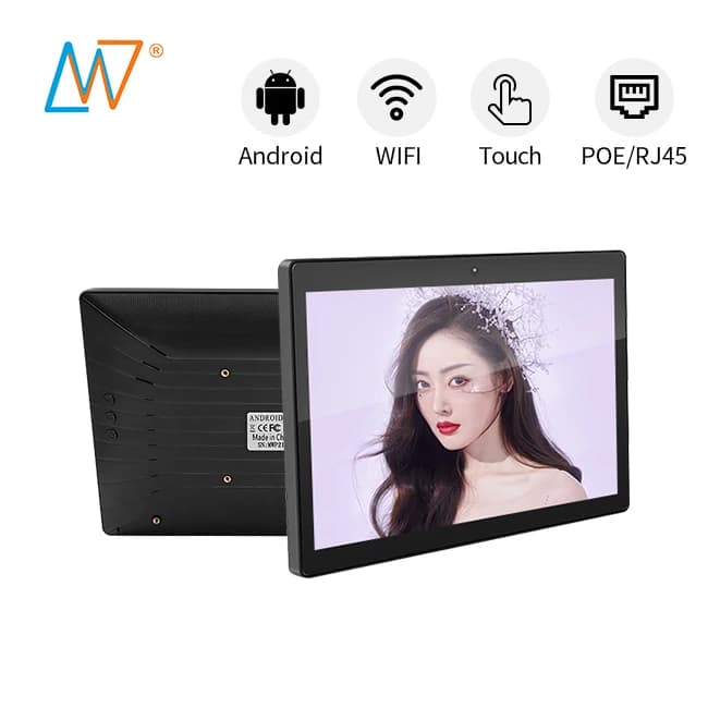 Cornice Digitale Commerciale con Schermo Touch IPS da 10-10,1 Pollici, Risoluzione 1280x800, Controllo App Android e Wi-Fi