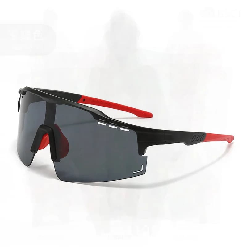 Occhiali da sole da ciclismo sportivi unisex a mezza montatura Occhiali da sci alpinismo antivento Materiale PC Occhiali con lenti intercambiabili per adulti