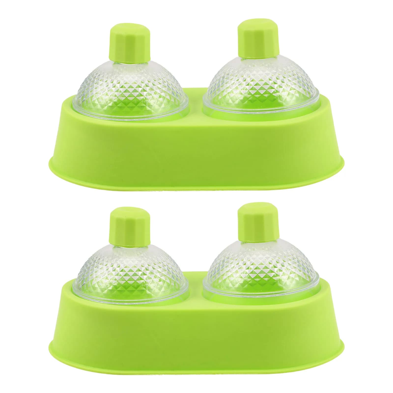 2Pcs Ice Ball Maker Mold Unique Bulb Shaped Round Ice Cube Mold Easy Release for Whiskey Cocktails Home Parties