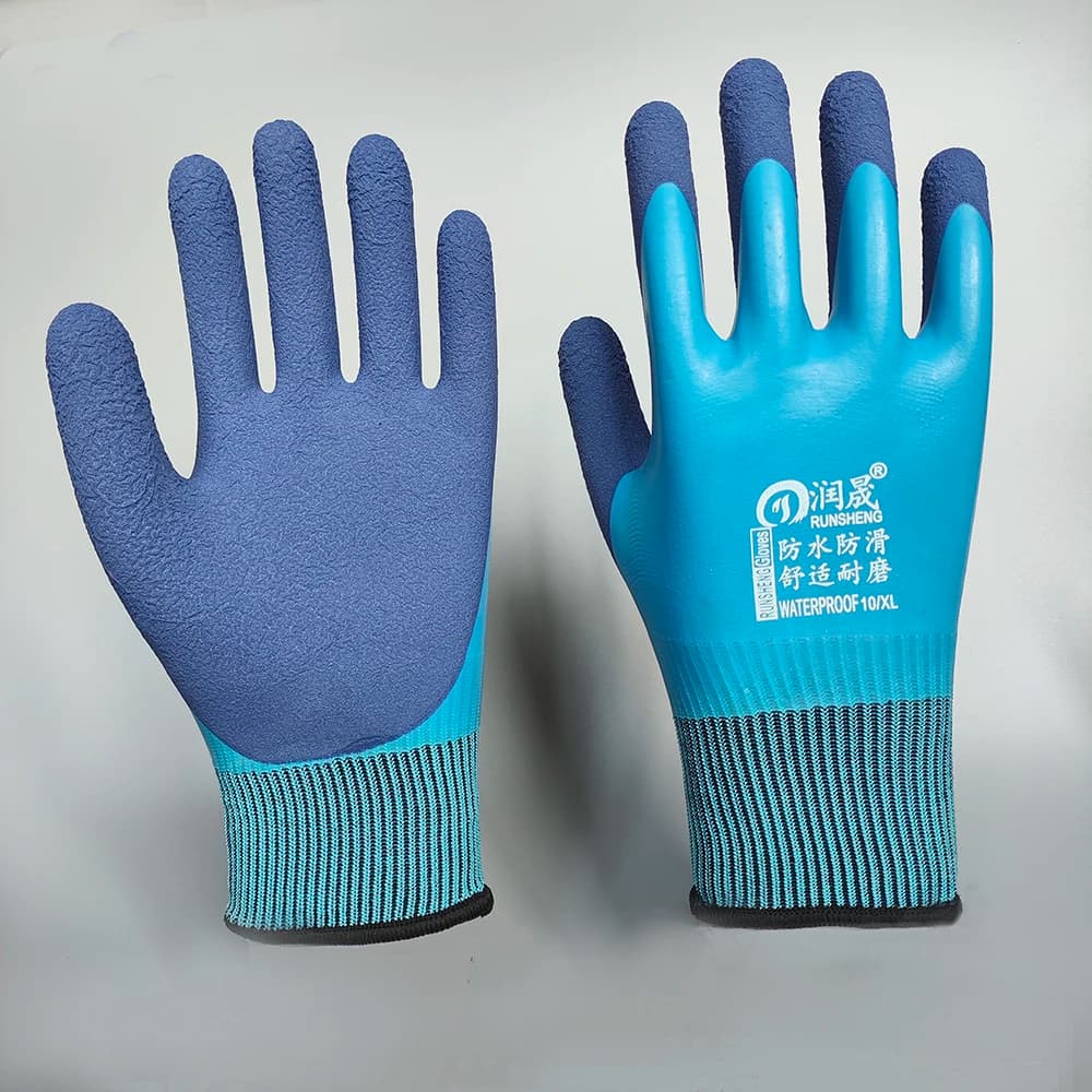 Work Gloves Foam Latex Double Coated Ultra Thin PU Coated Excellent Grip Coated Safety Knit Wrist Cuff Factory Wholesale