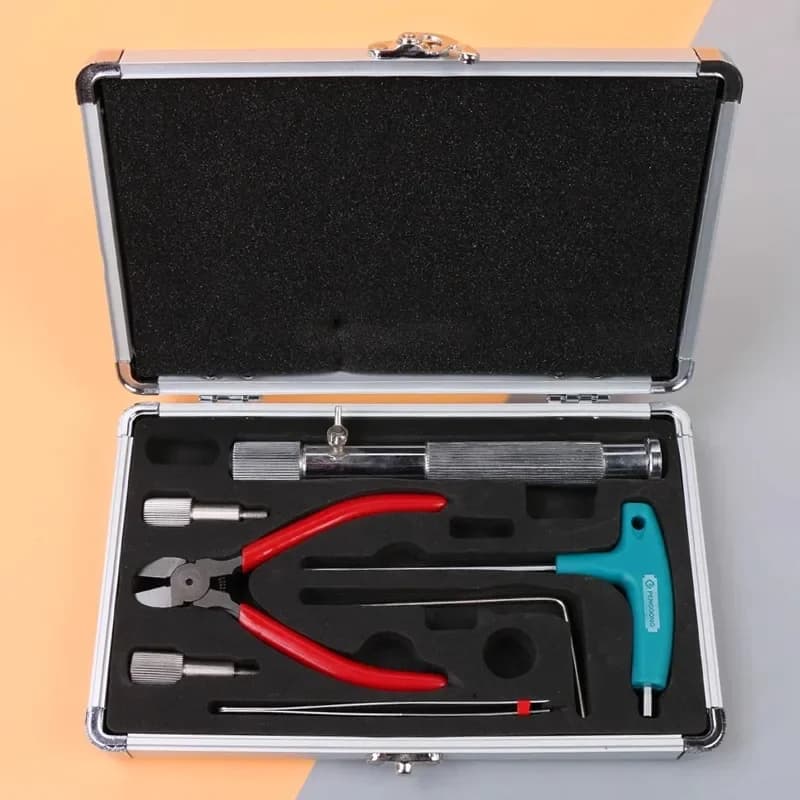 Certificato di aggiornamento Rivet Binding Machine Cassetta degli attrezzi Smerigliatrice per coltelli Attraverso il tubo Forbici ad ago Pinze Vite Tipo L Disassemb
