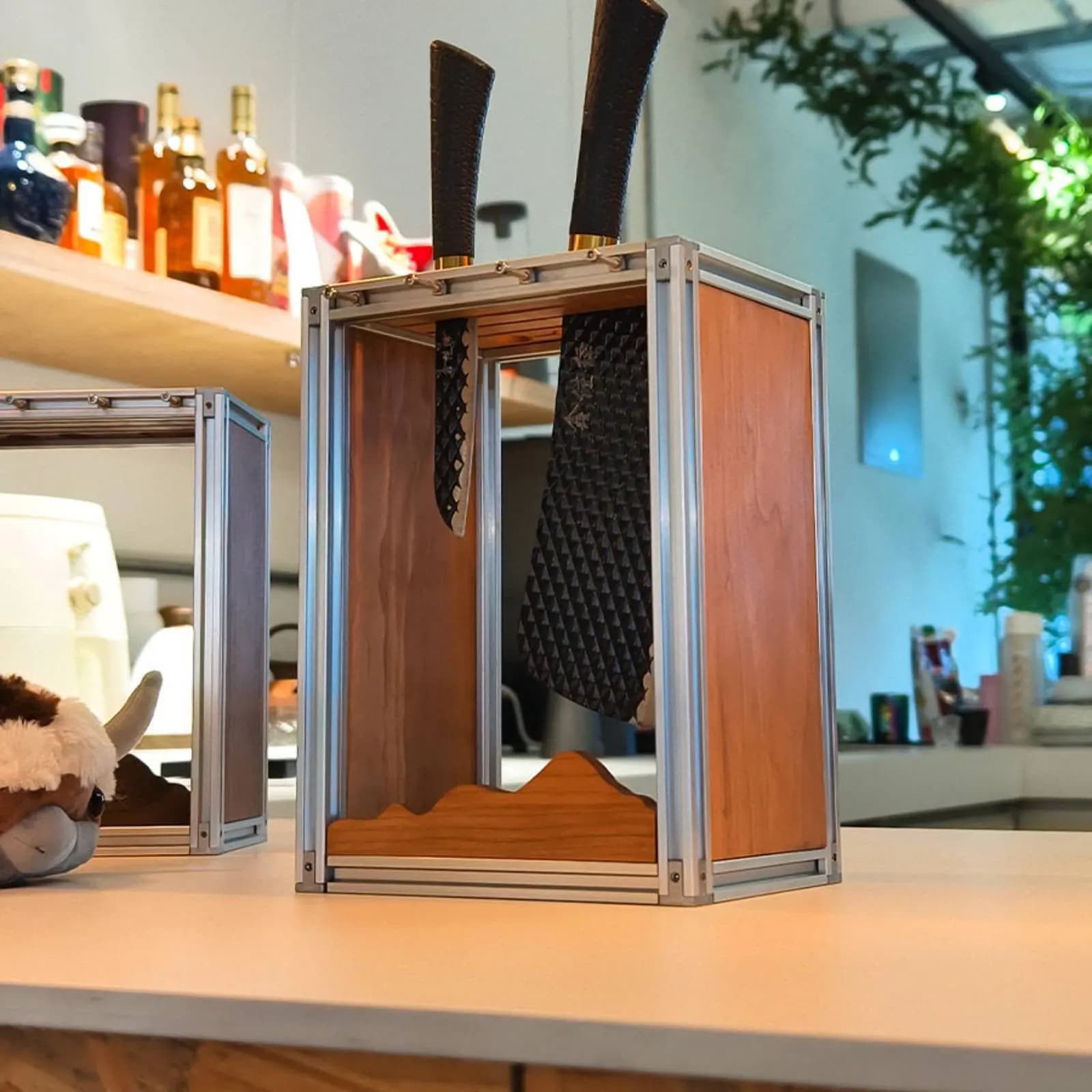 Supporti Laterali Ventilati per Lame da Cucina, Organizzatori per Stoccaggio
