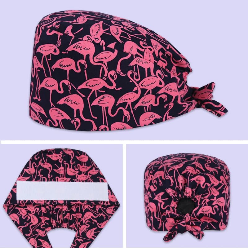 100% Cotton Nurse Hats Dustproof Cleaning Caps Operating Room Scrubing Caps Pet Hospital Beauty Salon Dentist Clinic Hats M372