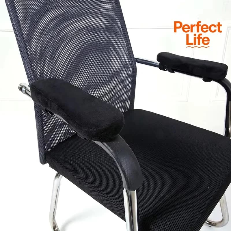 1/2 pezzi cuscino bracciolo in memory foam nero per sedia da ufficio comodo cuscino per gomito copridivano nucleo bracciolo singolo per sedia