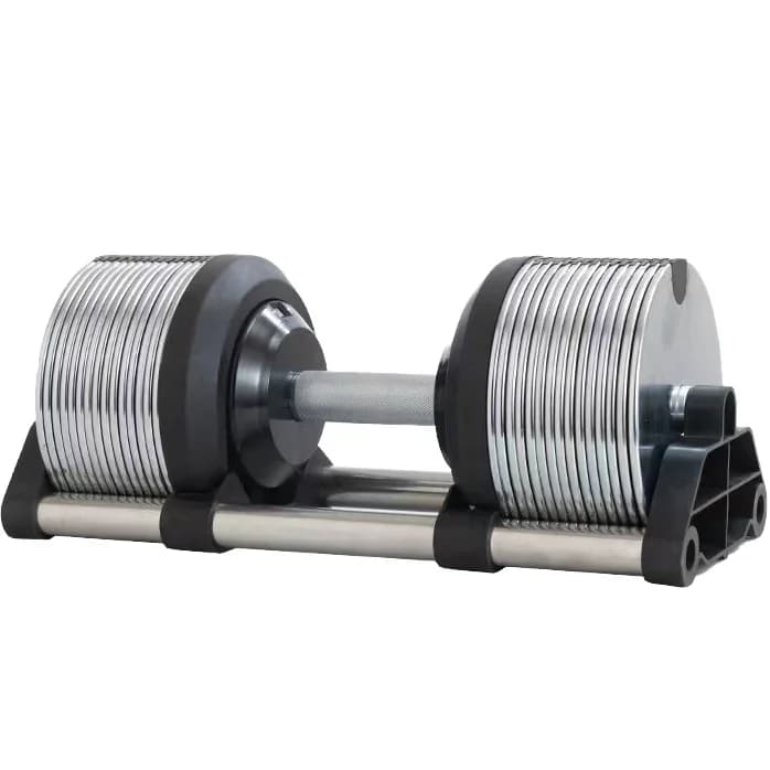 Set di Manubri Regolabili in Acciaio con Incrementi di 1kg, Logo Personalizzabile, Attrezzatura Fitness per Uso Domestico, Rack Porta Pesi da 20kg