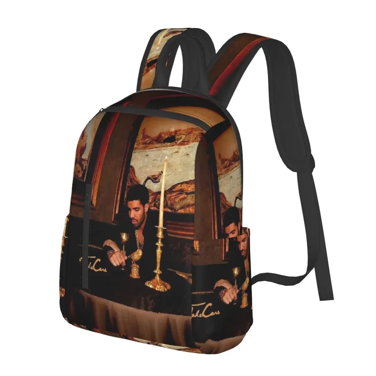 Hip Hop Rapper Drake Take Care Album Zaino per studenti Borsa da viaggio per uomo e donna Borsa a tracolla alla moda