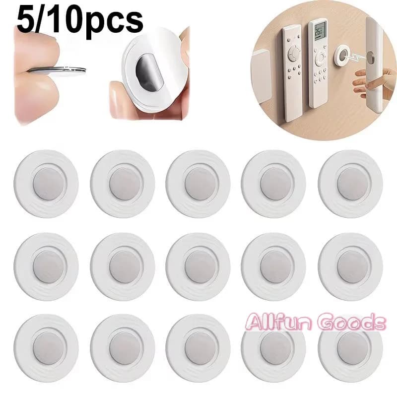 [TG835]10pcs Magnetic Remote Holder Wall Mount Strong Adhesive Reusable Universal Controller Organizer Home Office Wall Storage