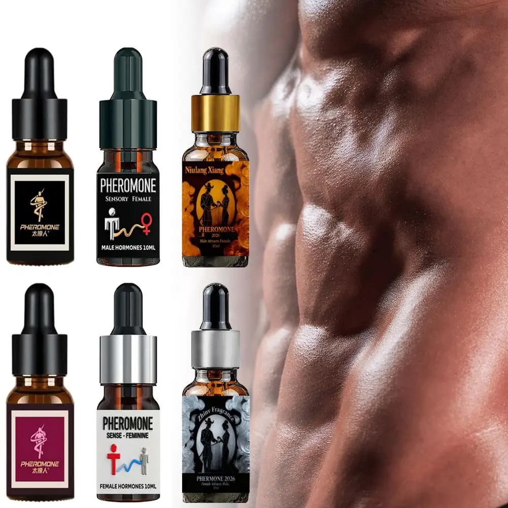 Olio Essenziale per Capelli Senza Alcool 10ml, Profumo ai Feromoni, Colonia Glamour a Lunga Durata, Fragranza Sexy e Affascinante per Uomini e Donne