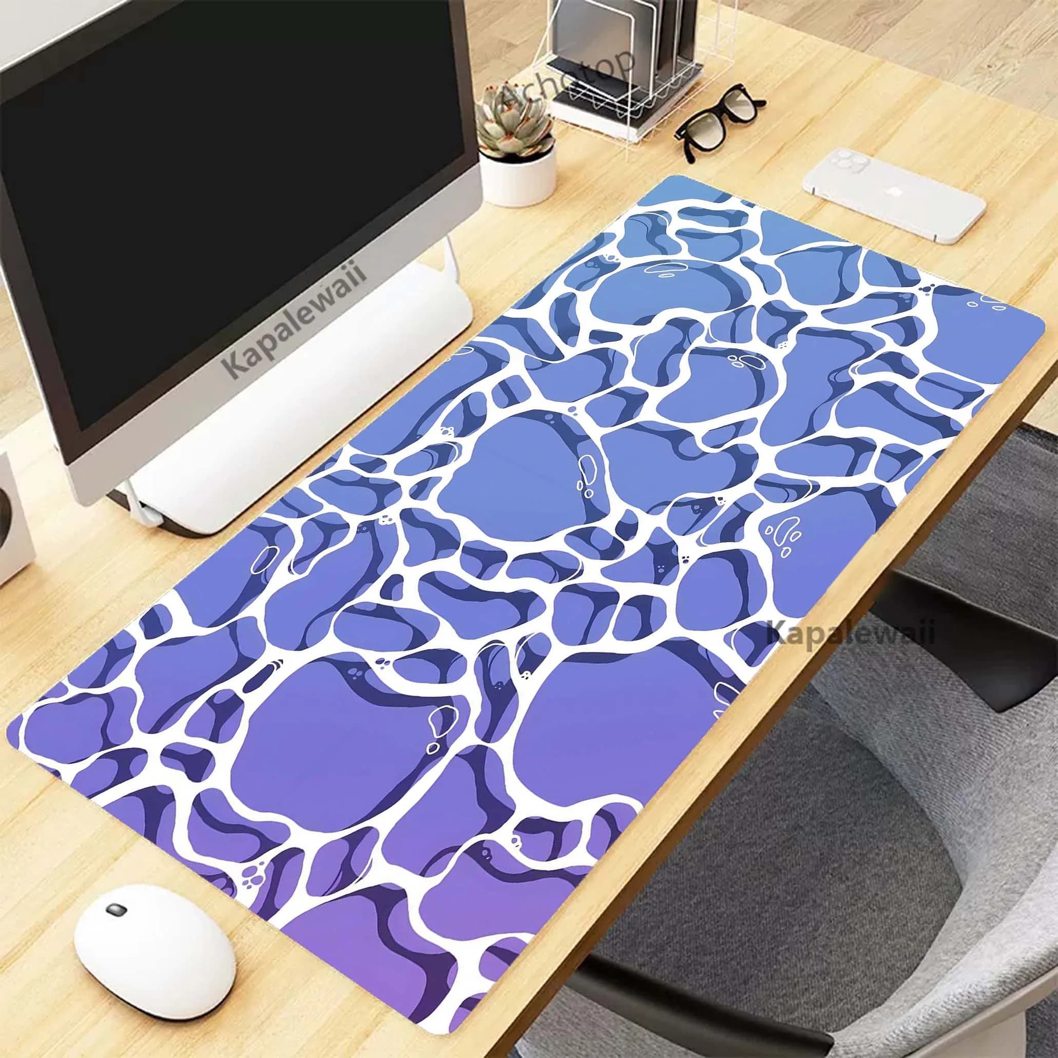 Cartoon Sea Fresh Blue Gaming Mousepad Gamer tappetino per Mouse tappetino per scrivania XXL tappetino per Mouse tappetino per tastiera Pc Tapis de Souris 90x40cm
