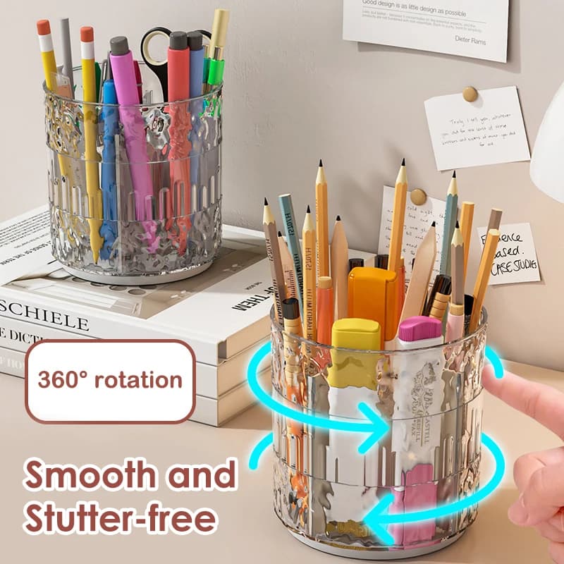 o360 ° Door brushes for rotating makeup, luxury cosmetic organizer, lipstick holder, eyebrow pencils, stationery, umbrella box