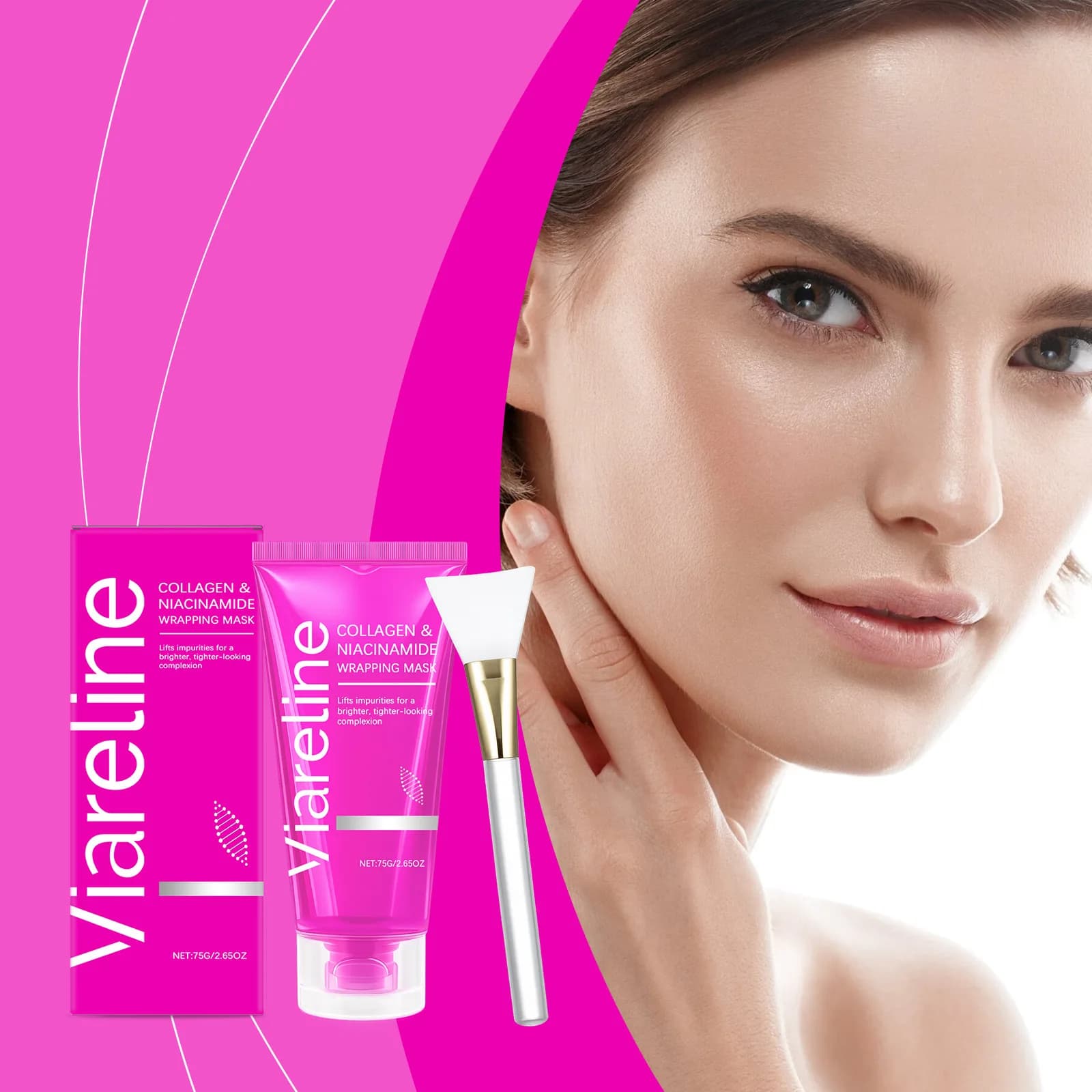 Maschera Peel-Off al Collagene - Idratante, Elasticizzante, Illuminante, Nutriente