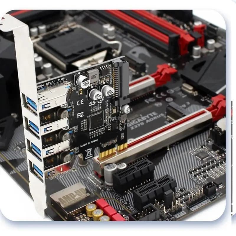 Laptop PCIE card 4 ports for Express-USB PCI-e Adapt expansion card